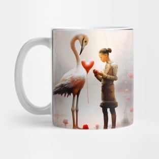 Swan Girl: Be Who You Are... Be You! on a Dark Background Mug